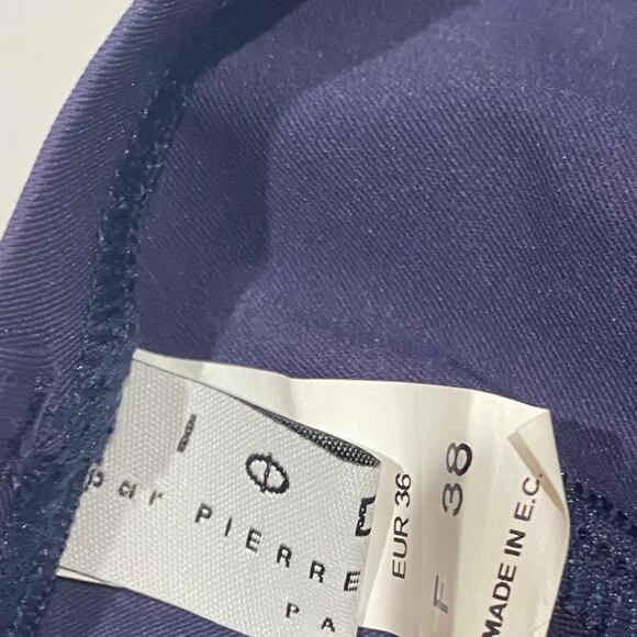 IODUS par Pierre Martinez Bikini Convertible Top Navy Blue Bikini Sz 6 - Picture 4 of 10